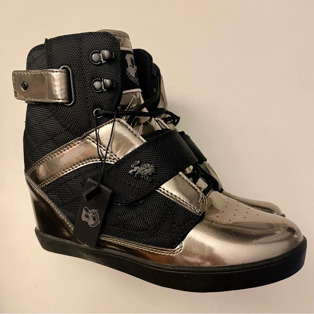 Vlado Womens Atlas II Wedge IG-1510-2GM Blk/Gun Metal (Size: 8) NWT